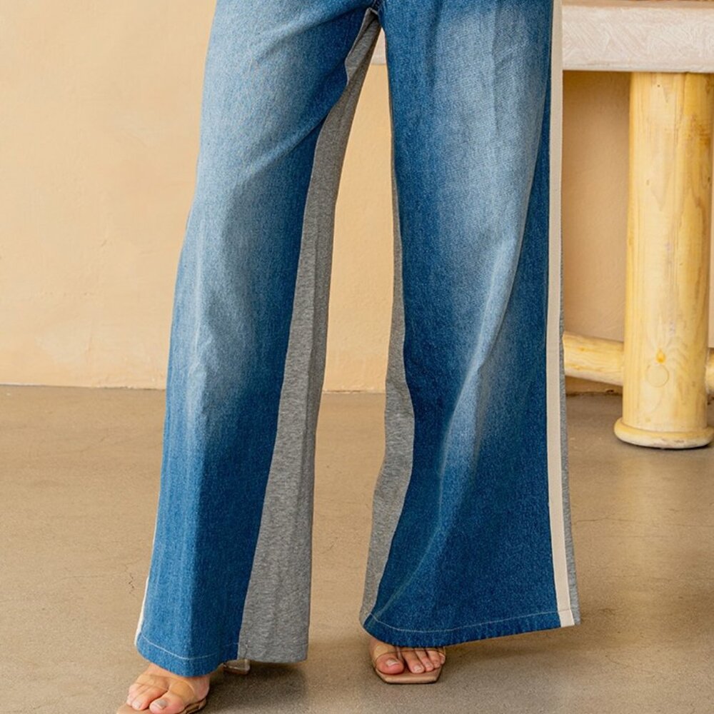 SEW IN LOVE 2 IN 1 JEANS SWEATPANTS MIX S M L